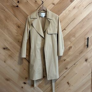 Cuyana trench coat. Tan. Small.